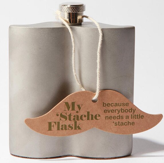 mustasche-flask